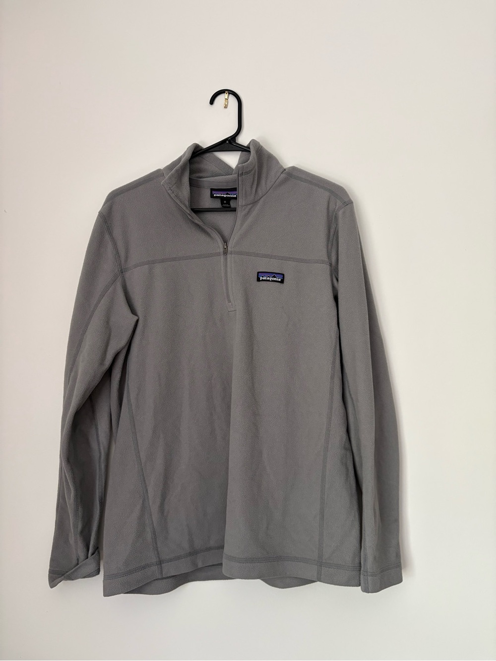 Patagonia Men’s Light Gray Quarter-Zip Shirt Jacket